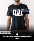QB1 JJ McCarthy Minnesota Vikings football shirt Unisex , , , Long Sleeve Tee