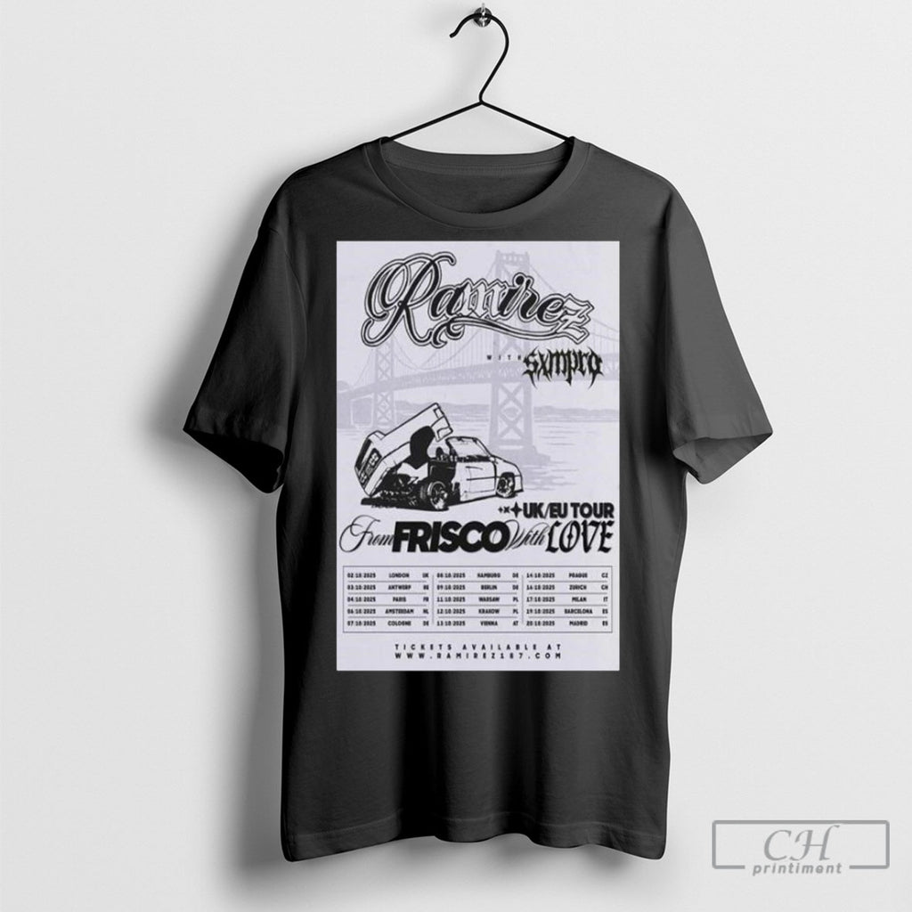 Ramirez Uk Eu Tour 2025 Poster T Shirts