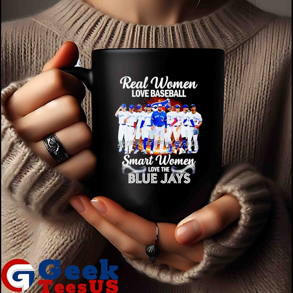 Real women love baseball smart women love the Toronto Blue Jays baseball 2025 shirt Unisex , , , Long Sleeve Tee