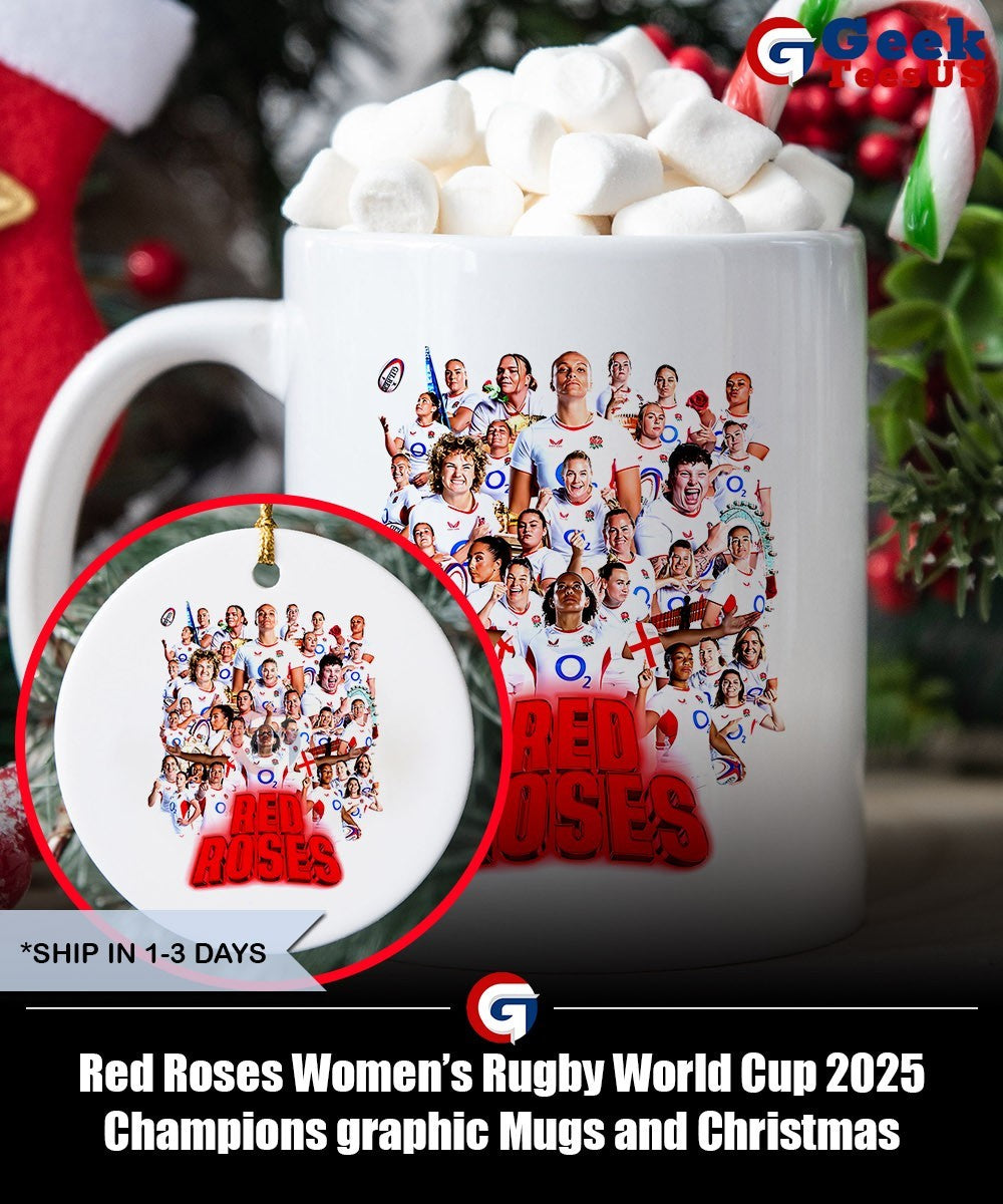 Red Roses Women’s Rugby World Cup 2025 Champions graphic shirt Unisex , , , Long Sleeve Tee