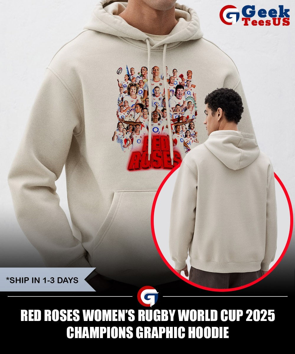 Red Roses Women’s Rugby World Cup 2025 Champions graphic shirt Unisex , , , Long Sleeve Tee
