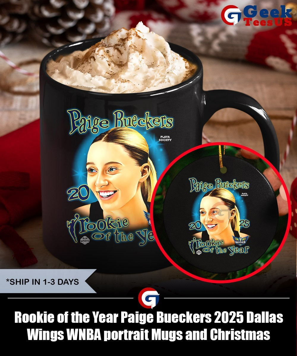 Rookie of the Year Paige Bueckers 2025 Dallas Wings WNBA portrait shirt Unisex , , , Long Sleeve Tee