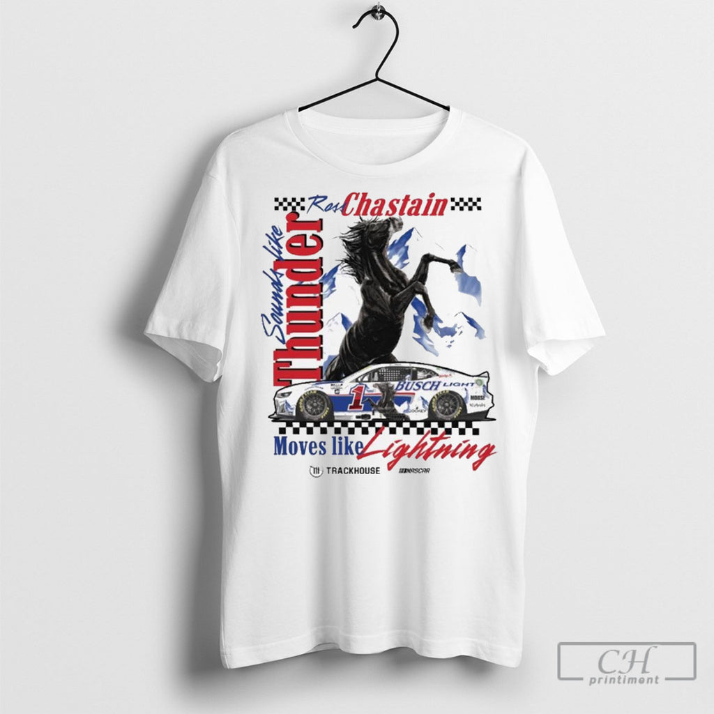 Ross Chastain 1 2025 Busch Light Retro T Shirts