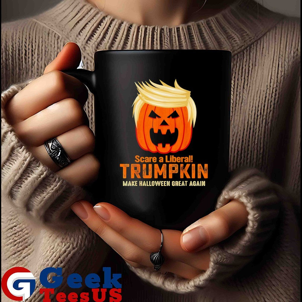 Scare a liberal Trumpkin MHGA Halloween 2025 shirt Unisex , , , Long Sleeve Tee