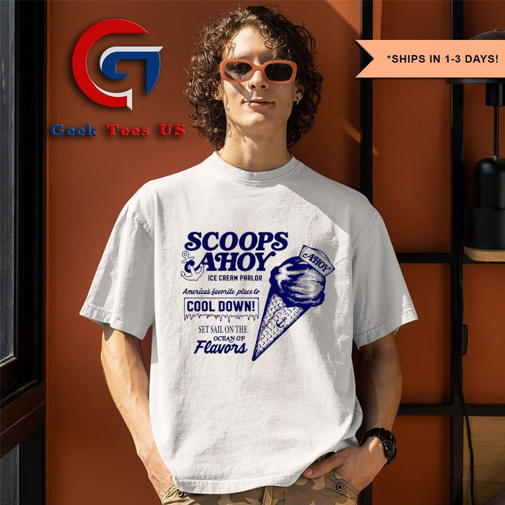 Scoops Ahoy ice cream parlor shirt Unisex , , , Long Sleeve Tee