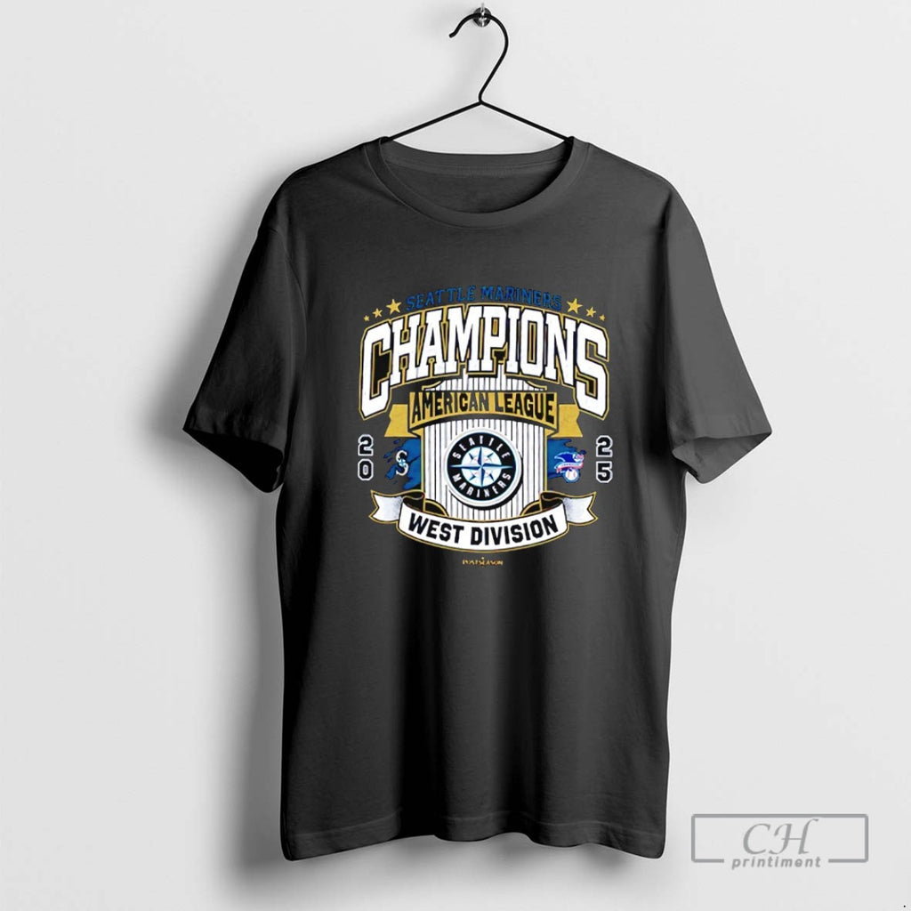 Seattle Mariners Al West Division Champions 2025 American League Celebration