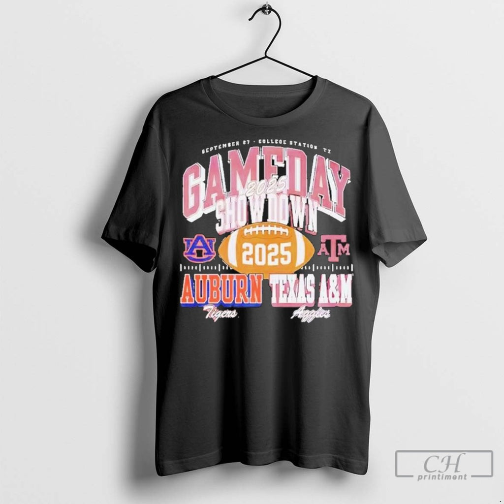 September 27th 2025 Texas Am Vs Auburn Gameday Showdown Matchup T Shirt Jpg
