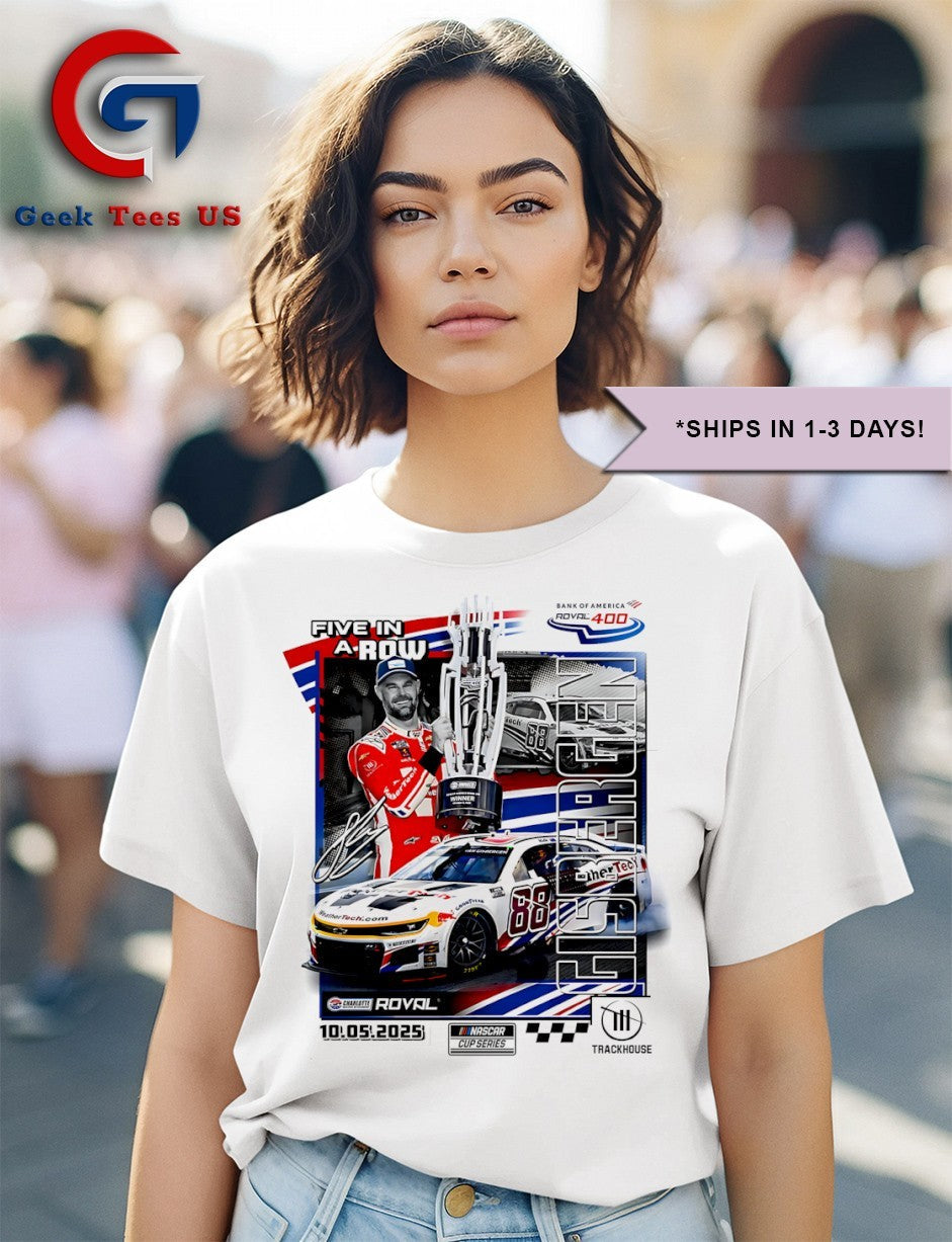 Shane van Gisbergen 2025 Bank of America ROVAL 400 Race Win Checkered Flag Sports shirt Unisex , , , Long Sleeve Tee