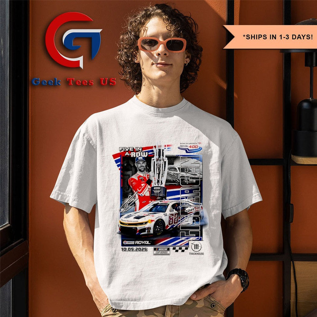 Shane van Gisbergen 2025 Bank of America ROVAL 400 Race Win Checkered Flag Sports shirt Unisex , , , Long Sleeve Tee