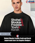 Shohei Mookie Freddie Yoshi and Kersh ampersand stars Los Angeles Dodgers baseball shirt Unisex , , , Long Sleeve Tee