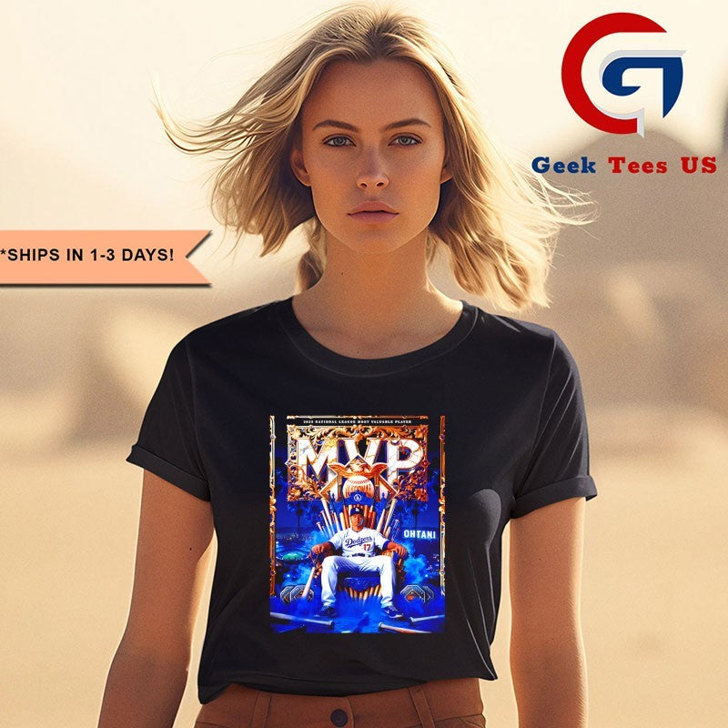 Shohei Ohtani wins the 2025 National League MVP Award poster shirt Unisex , , , Long Sleeve Tee