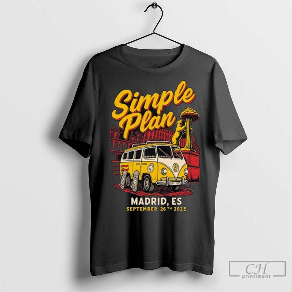 Simple Plan September 26 2025 Palacio Vistalegre Madrid Spain Event Long Sleve