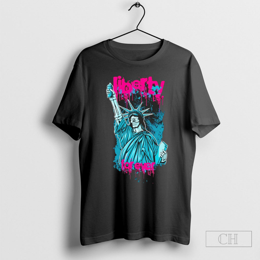 Skeleton Liberty For Ever Shirts