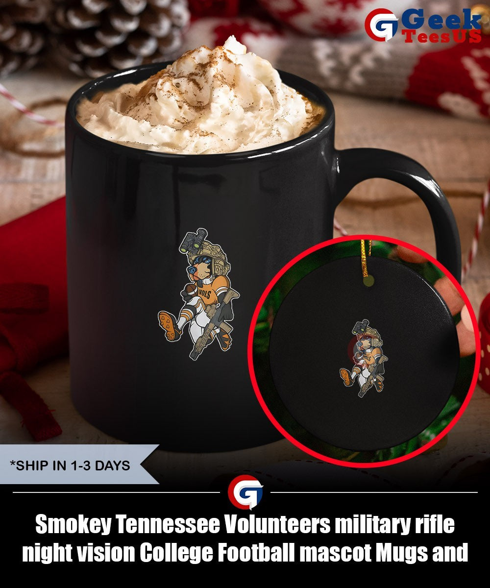 Smokey Tennessee Volunteers military rifle night vision College Football mascot shirt Unisex , , , Long Sleeve Tee