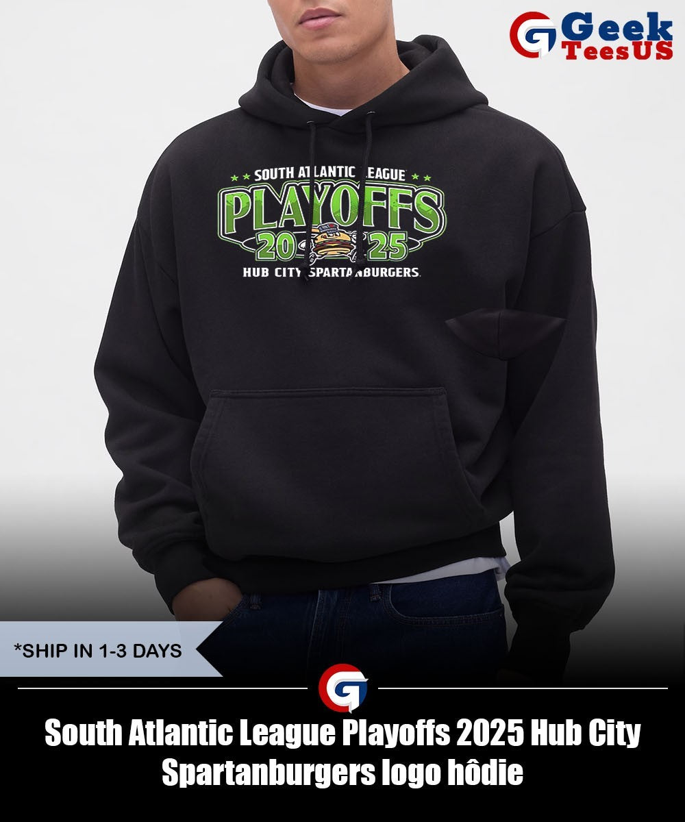 South Atlantic League Playoffs 2025 Hub City Spartanburgers logo shirt Unisex , , , Long Sleeve Tee