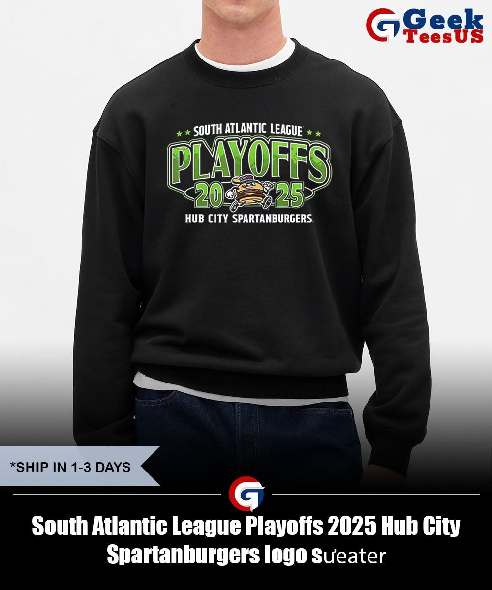 South Atlantic League Playoffs 2025 Hub City Spartanburgers logo shirt Unisex , , , Long Sleeve Tee