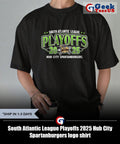 South Atlantic League Playoffs 2025 Hub City Spartanburgers logo shirt Unisex , , , Long Sleeve Tee