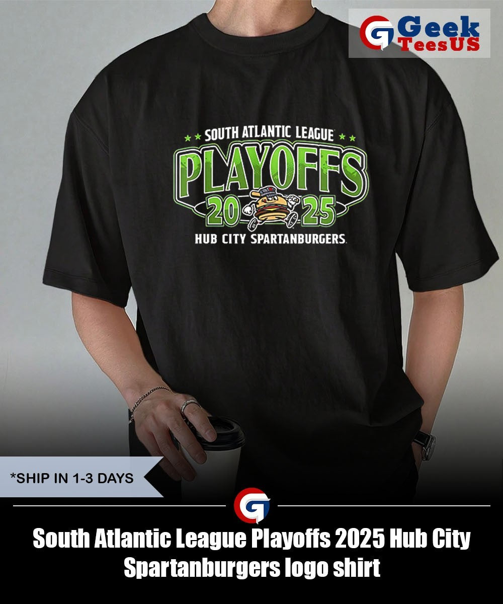 South Atlantic League Playoffs 2025 Hub City Spartanburgers logo shirt Unisex , , , Long Sleeve Tee
