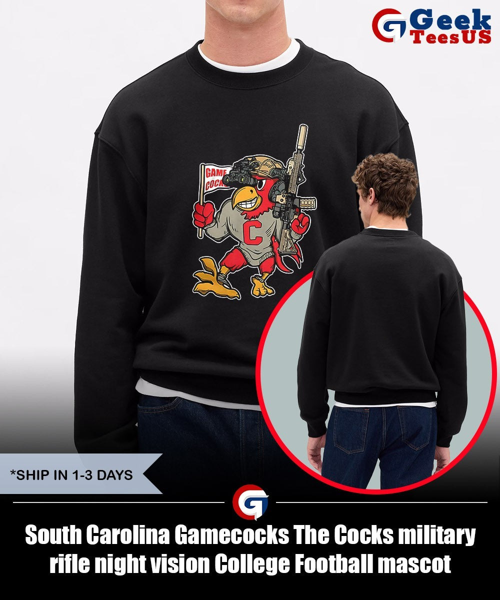 South Carolina Gamecocks The Cocks military rifle night vision College Football mascot shirt