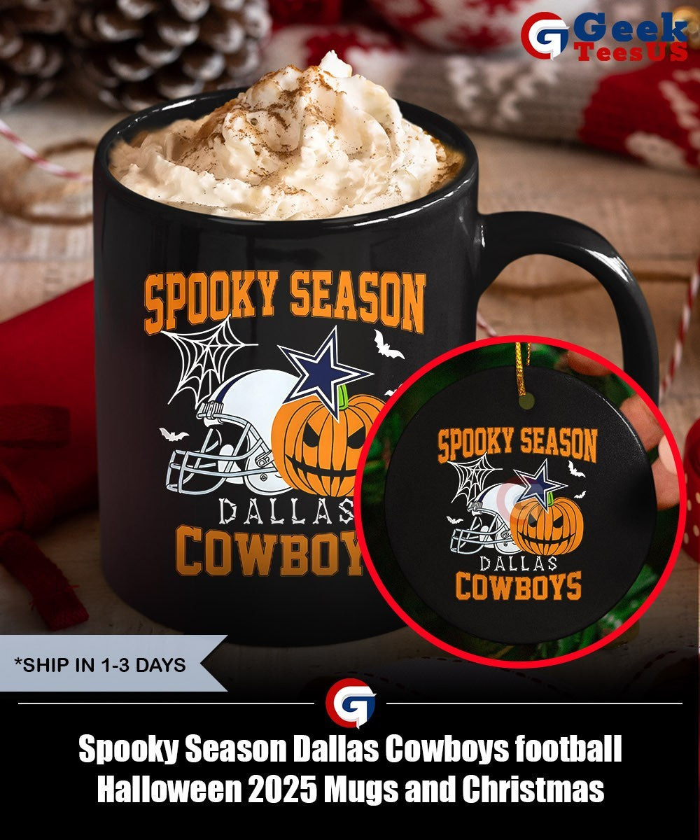 Spooky Season Dallas Cowboys football Halloween 2025 shirt Unisex , , , Long Sleeve Tee