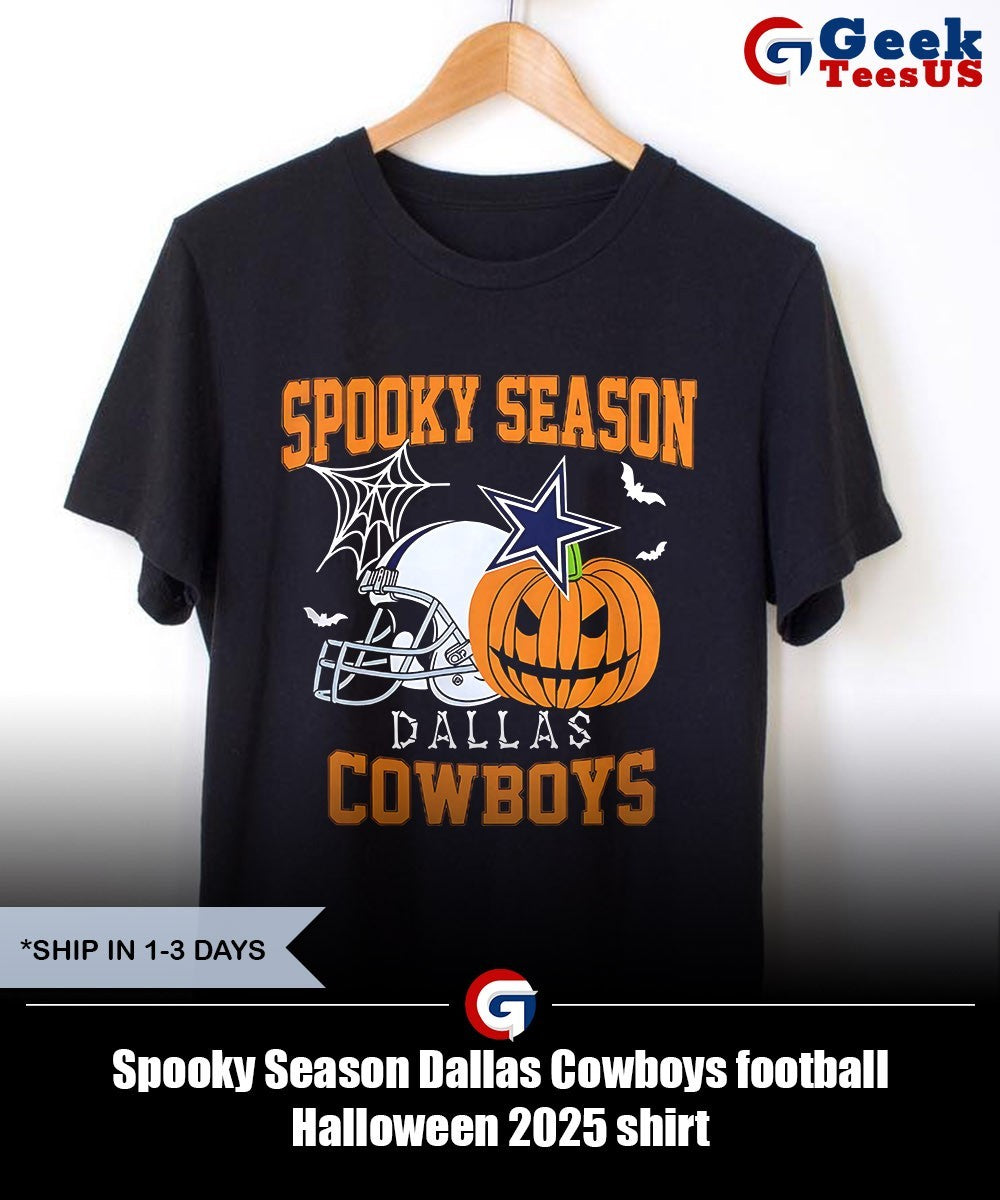 Spooky Season Dallas Cowboys football Halloween 2025 shirt Unisex , , , Long Sleeve Tee