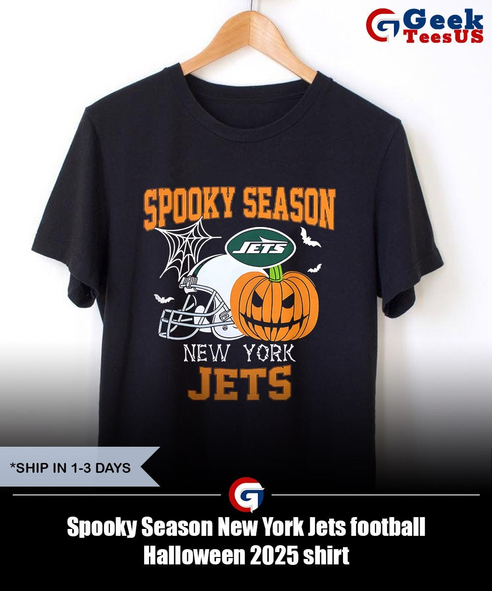 Spooky Season New York Jets football Halloween 2025 shirt Unisex , , , Long Sleeve Tee