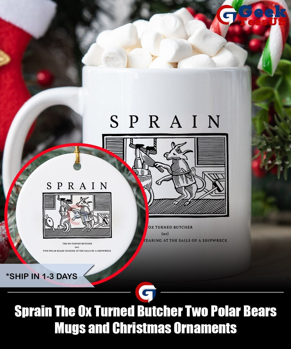 Sprain The Ox Turned Butcher Two Polar Bears shirt Unisex , , , Long Sleeve Tee