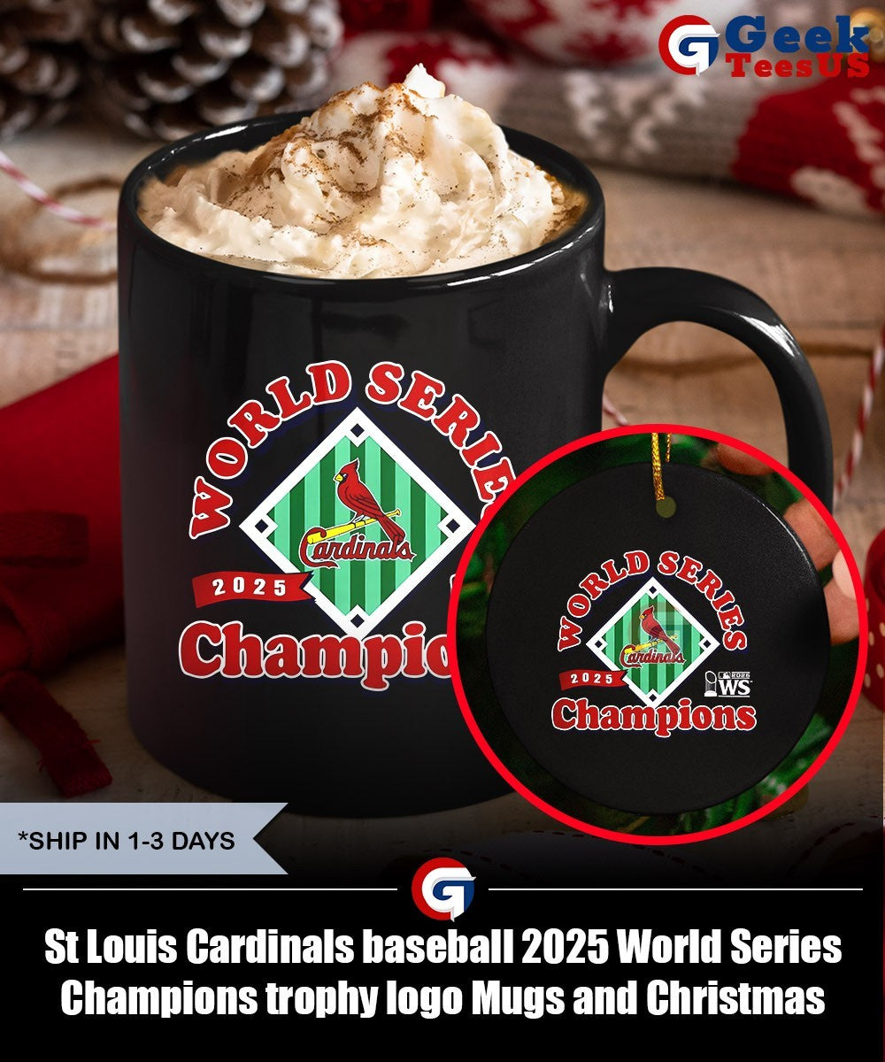 St Louis Cardinals baseball 2025 World Series Champions trophy logo shirt Unisex , , , Long Sleeve Tee