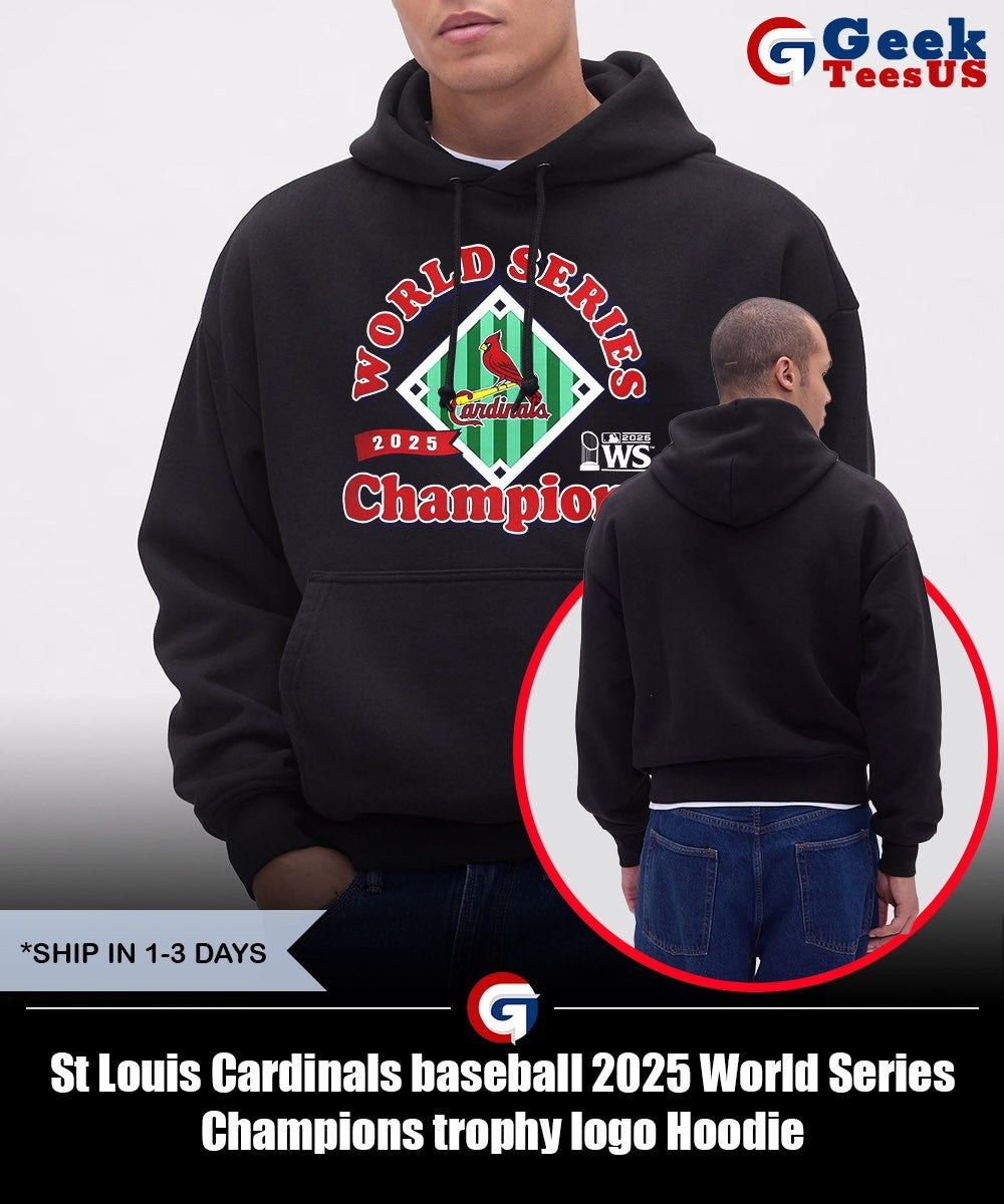 St Louis Cardinals baseball 2025 World Series Champions trophy logo shirt Unisex , , , Long Sleeve Tee