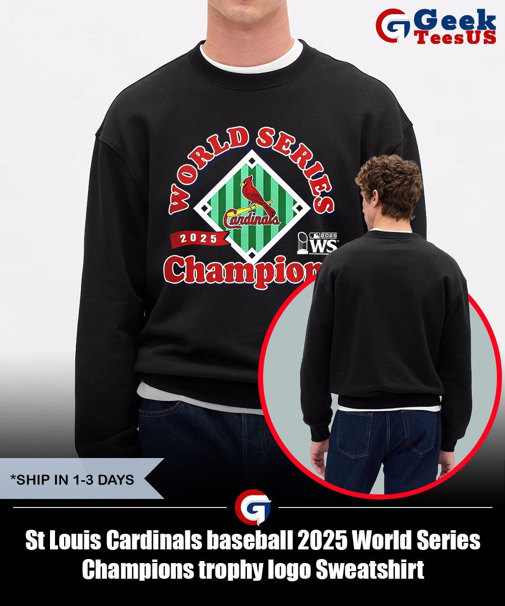 St Louis Cardinals baseball 2025 World Series Champions trophy logo shirt Unisex , , , Long Sleeve Tee