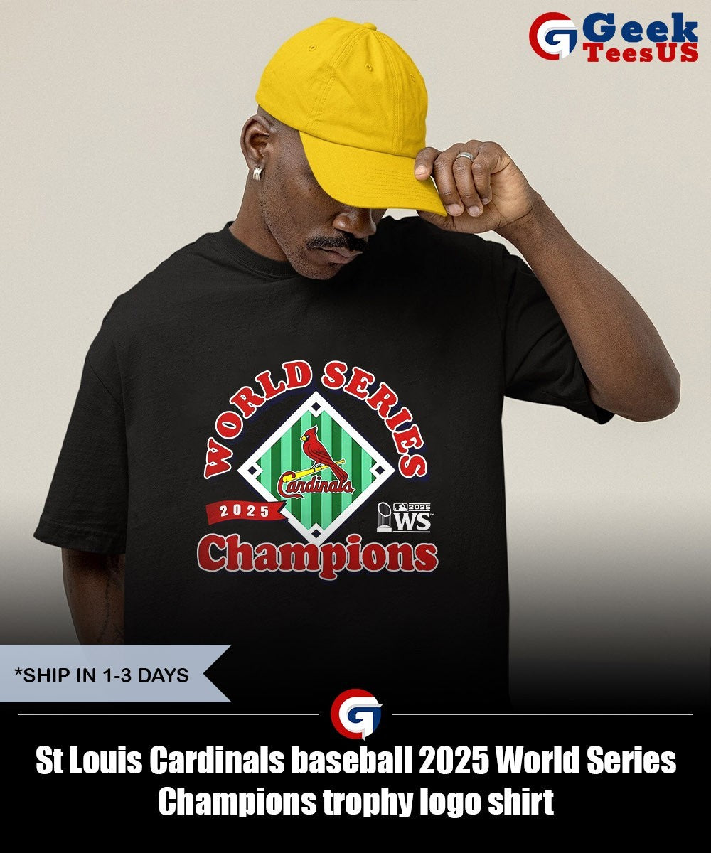 St Louis Cardinals baseball 2025 World Series Champions trophy logo shirt Unisex , , , Long Sleeve Tee