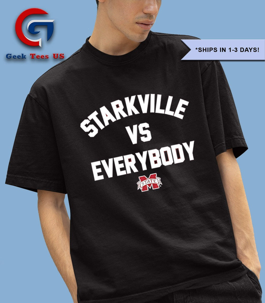 Starkville vs Everybody Mississippi State Bulldogs football logo shirt Unisex , , , Long Sleeve Tee