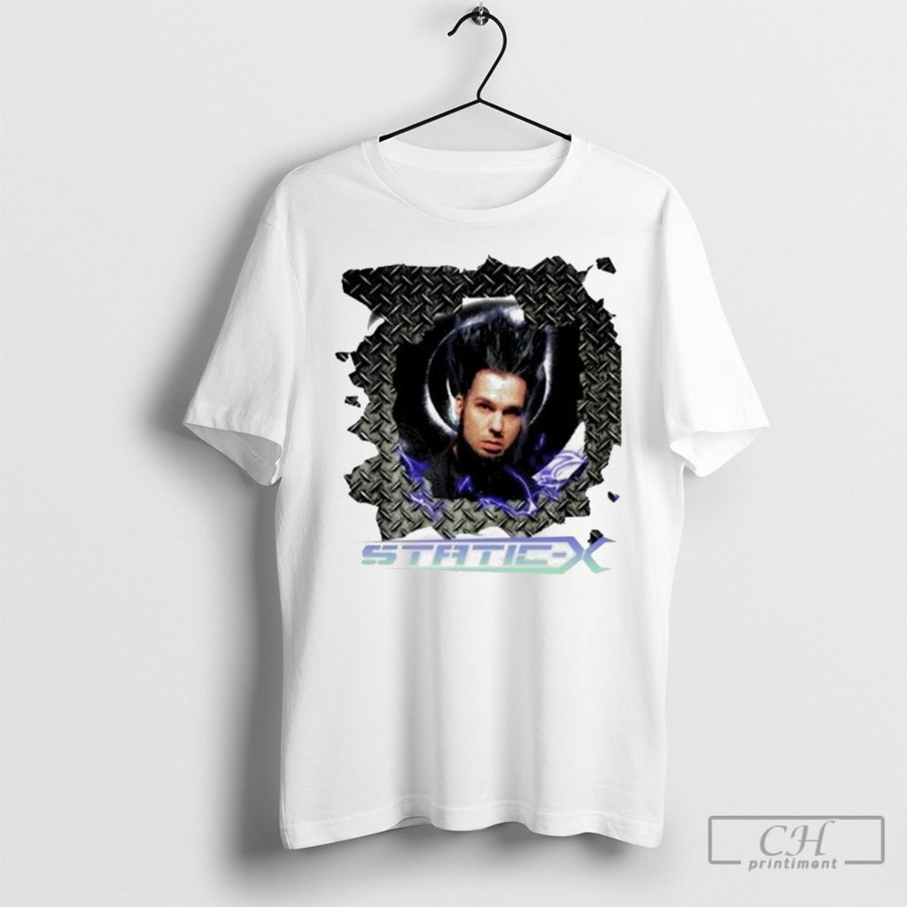 Static X Heavy Metal Band Graphic T Shirts