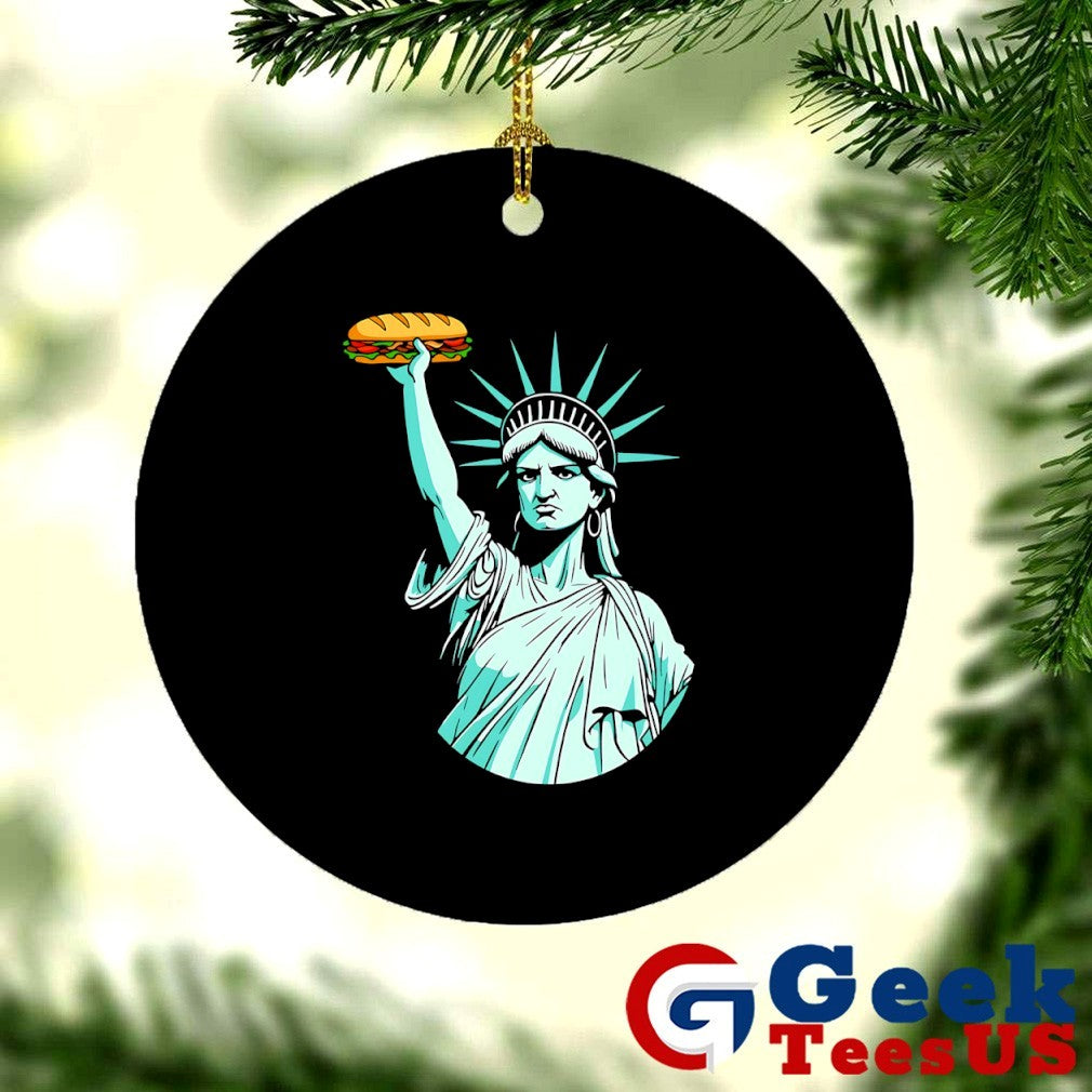 Statue of Liberty Sandwich Guy DC shirt Unisex , , , Long Sleeve Tee