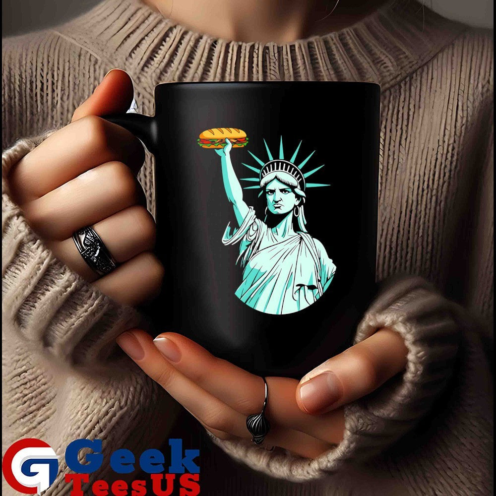 Statue of Liberty Sandwich Guy DC shirt Unisex , , , Long Sleeve Tee
