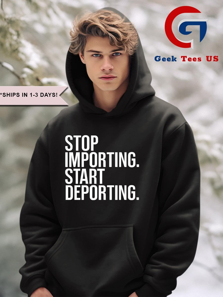Stop importing start deporting shirt Unisex , , , Long Sleeve Tee