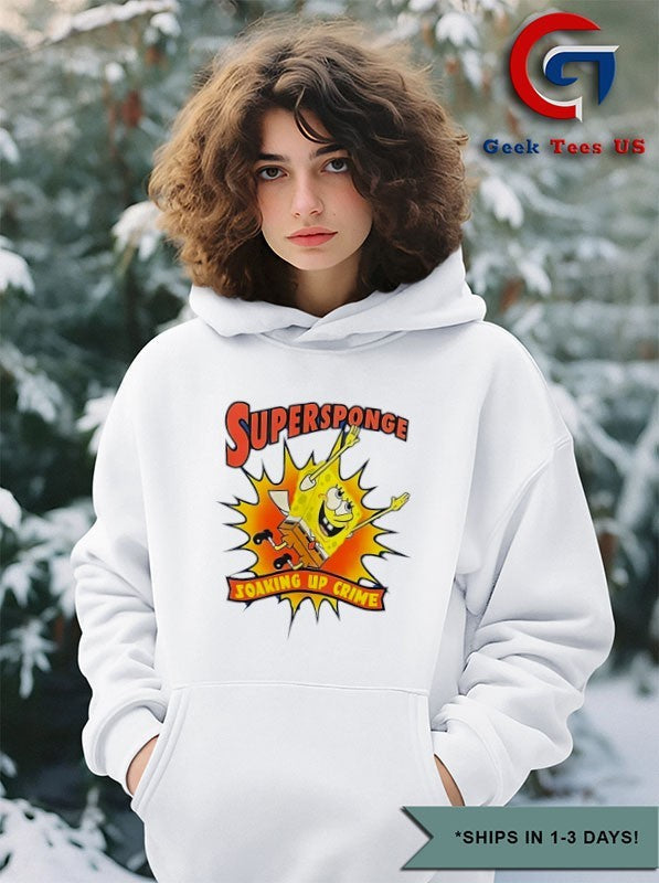 Super Sponge soaking up crime shirt Unisex , , , Long Sleeve Tee