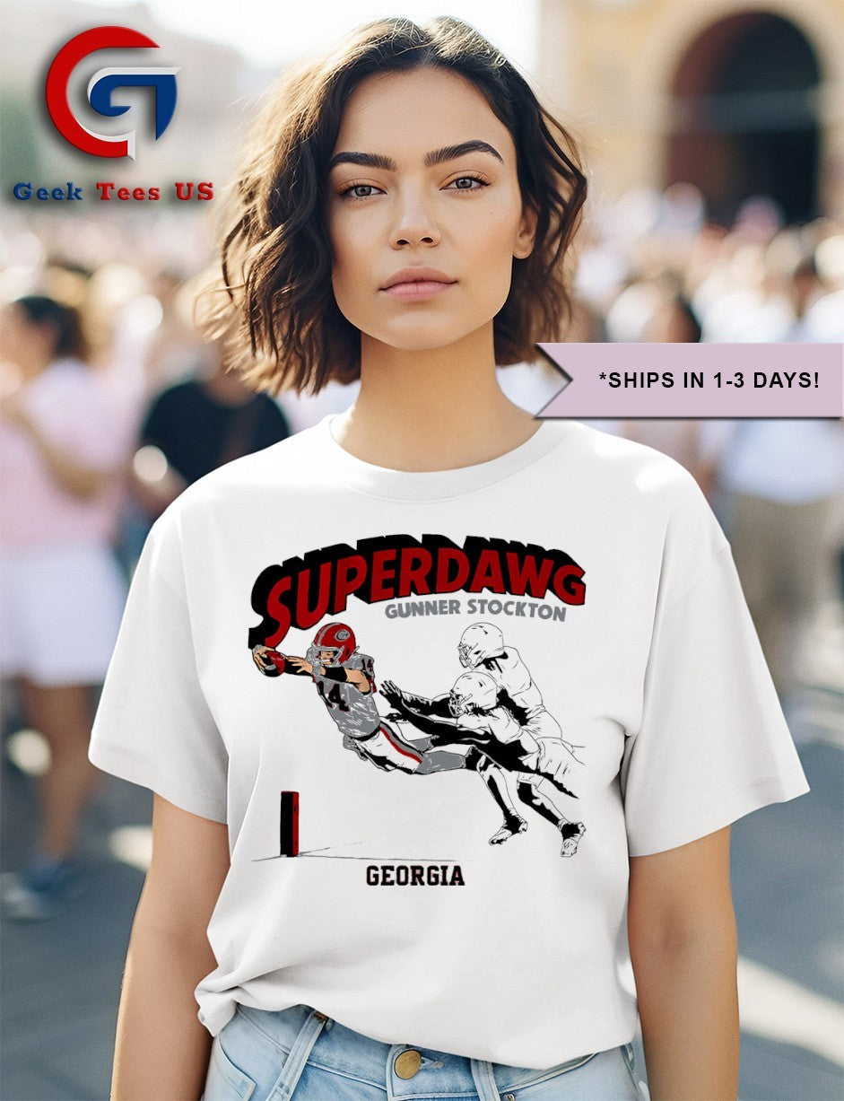 SuperDawg Gunner Stockton Georgia Bulldogs football shirt Unisex , , , Long Sleeve Tee
