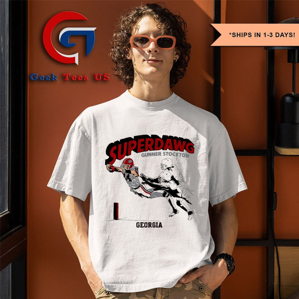 SuperDawg Gunner Stockton Georgia Bulldogs football shirt Unisex , , , Long Sleeve Tee
