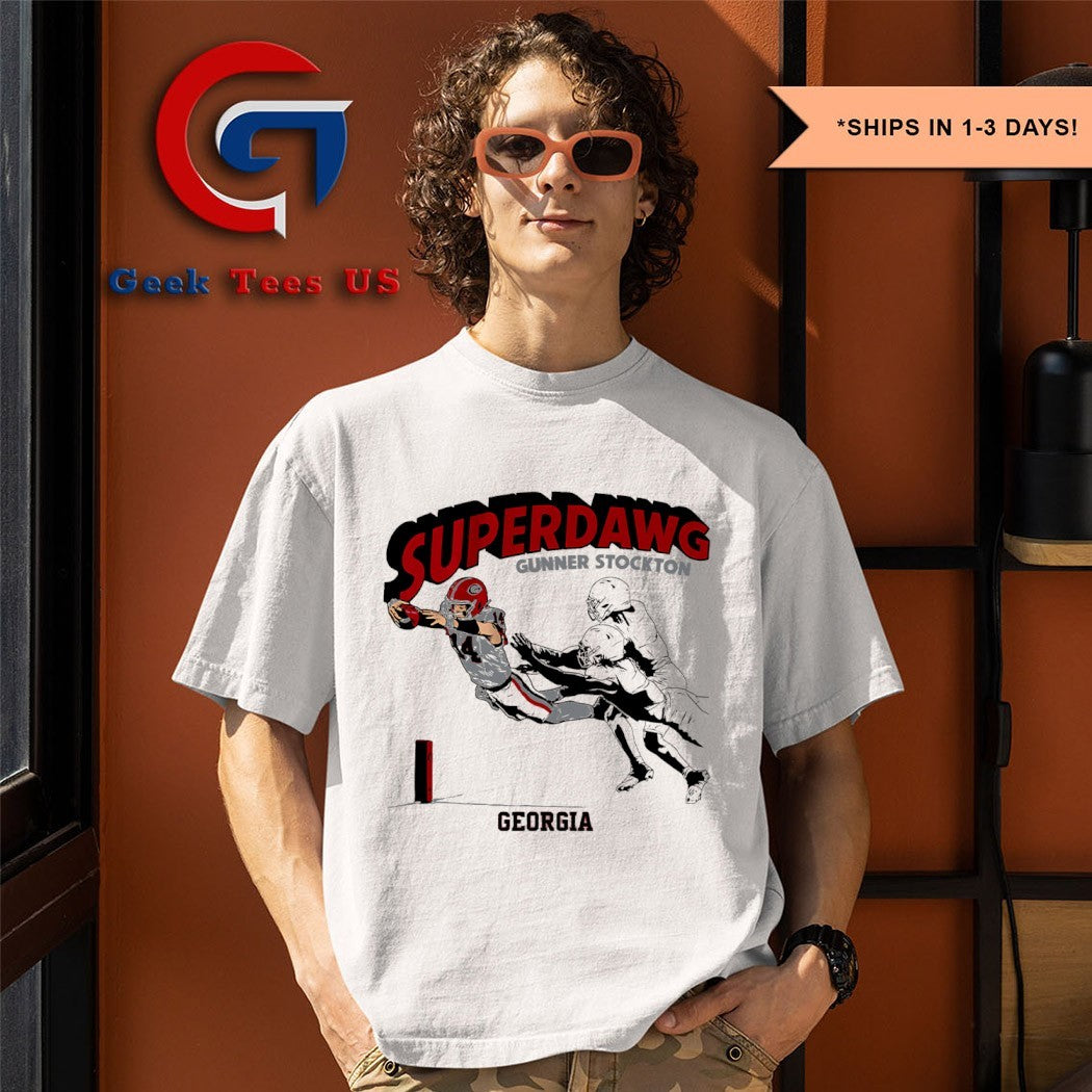 SuperDawg Gunner Stockton Georgia Bulldogs football shirt Unisex , , , Long Sleeve Tee