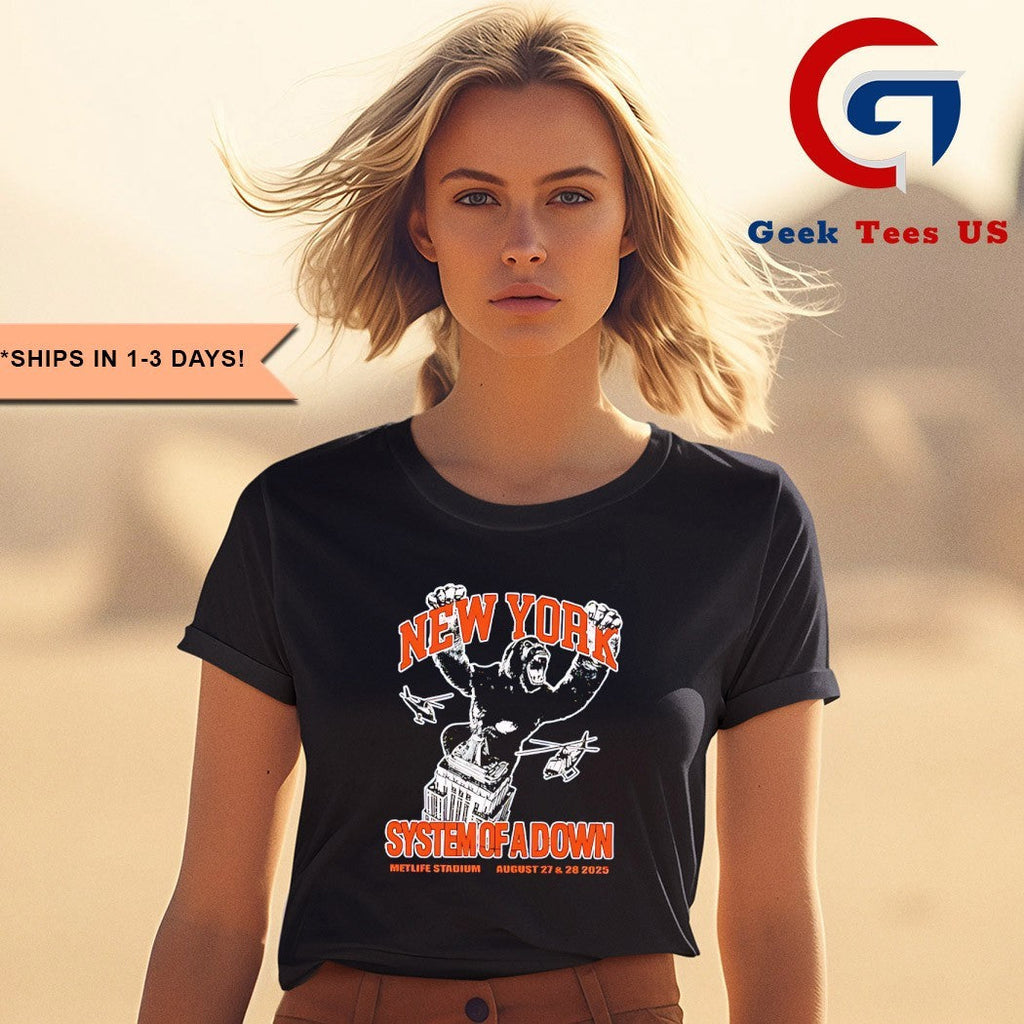System of a Down New York 2025 Metlife Stadium Unisex , , , Long Sleeve Tee