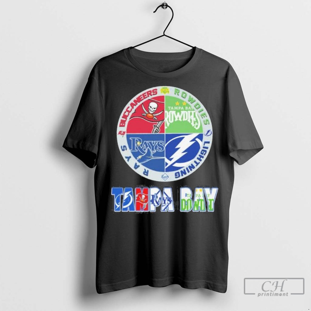Tampa Bay Sports 2025 Buccaneers Rowdies Lightning And Rays T Shirt Jpg