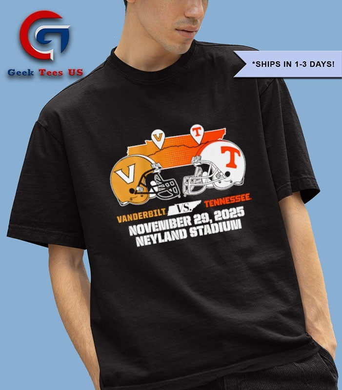 Tennessee Volunteers and Vanderbilt Commodores football 2025 Matchup shirt Unisex , , , Long Sleeve Tee