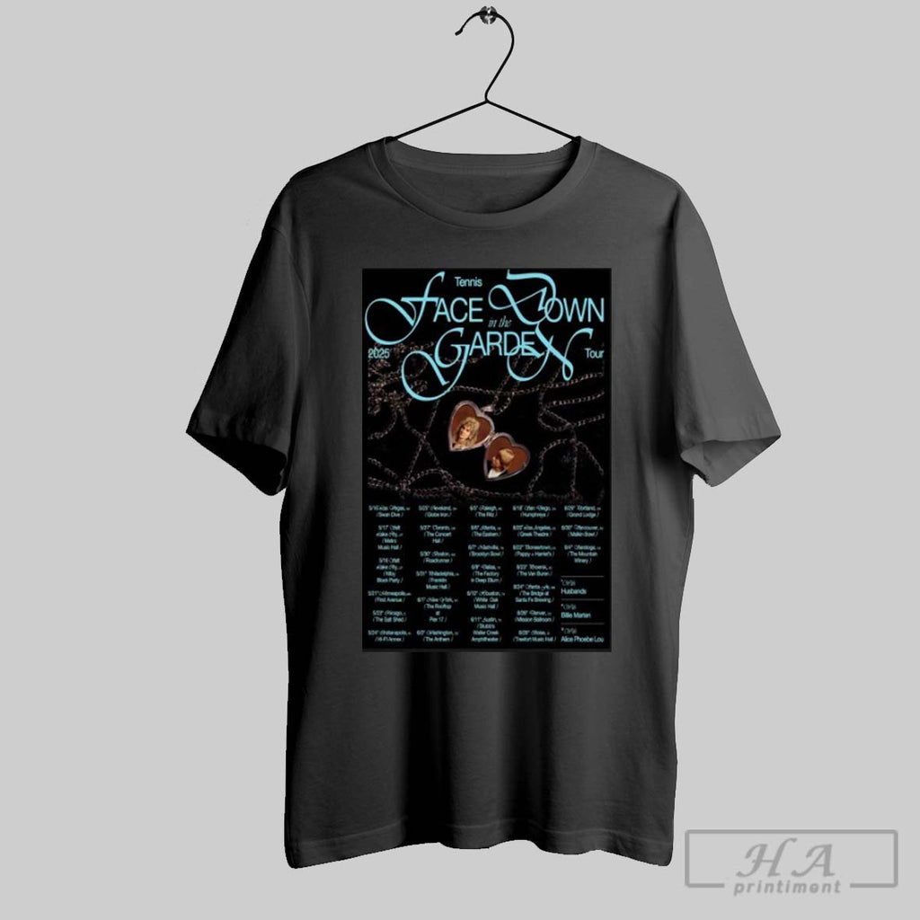 Tennis Face Down In The Garden 2025 The Farewell Tour Dates T Shirts