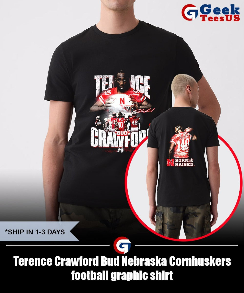 Terence Crawford Bud Nebraska Cornhuskers football graphic shirt Unisex , , , Long Sleeve Tee