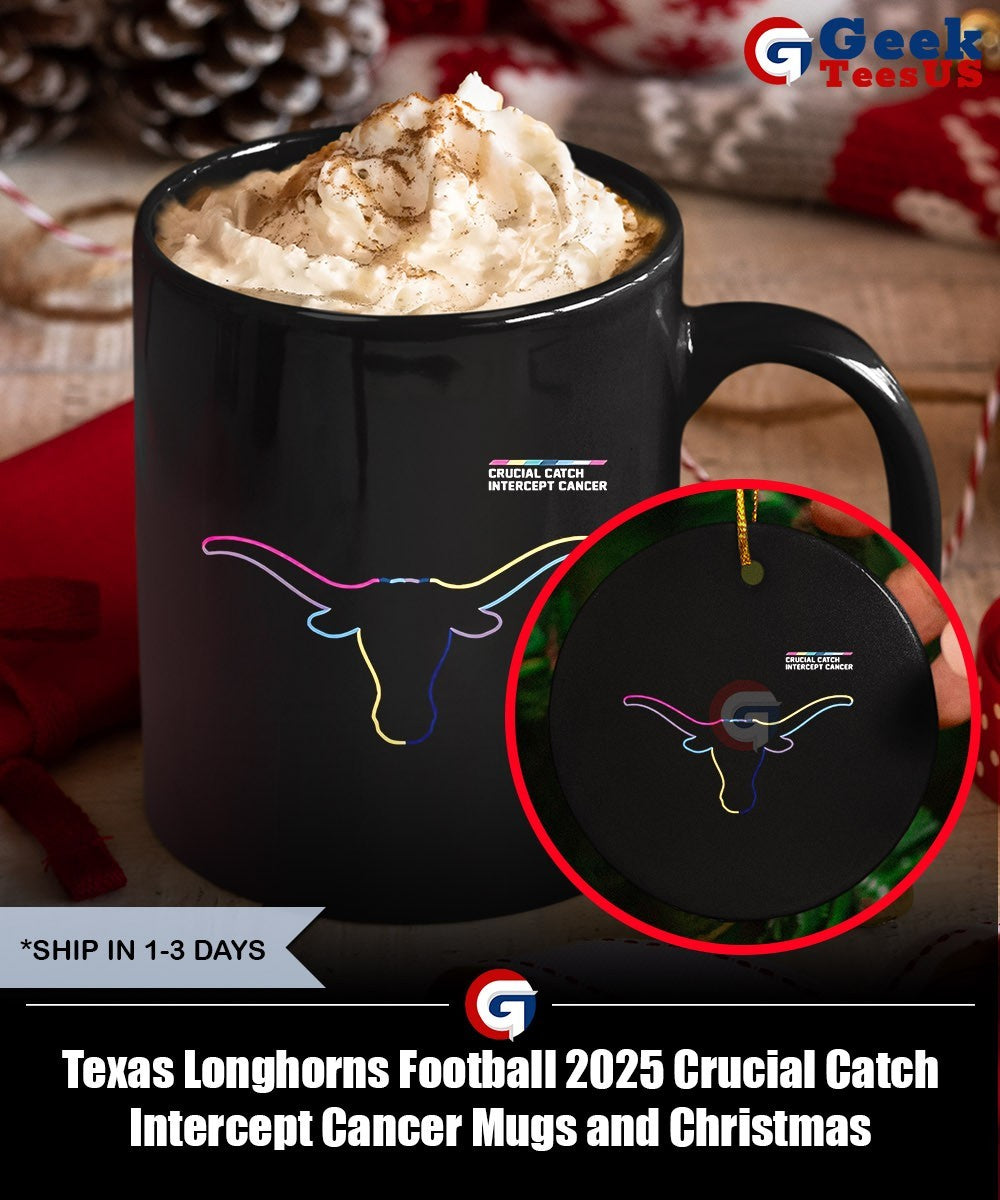Texas Longhorns Football 2025 Crucial Catch Intercept Cancer shirt Unisex , , , Long Sleeve Tee