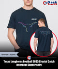 Texas Longhorns Football 2025 Crucial Catch Intercept Cancer shirt Unisex , , , Long Sleeve Tee