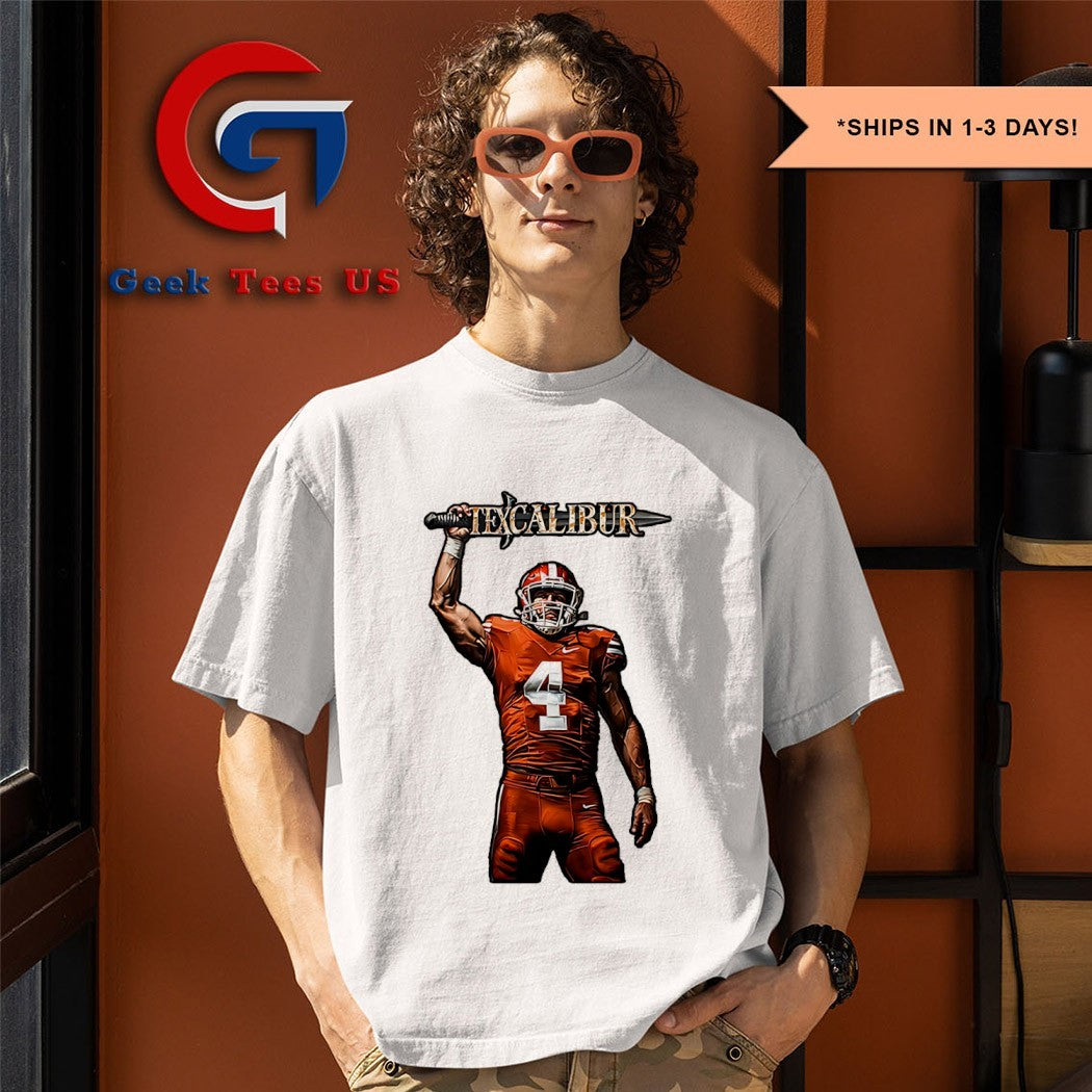 Texcalibur player Texas Longhorns shirt Unisex , , , Long Sleeve Tee