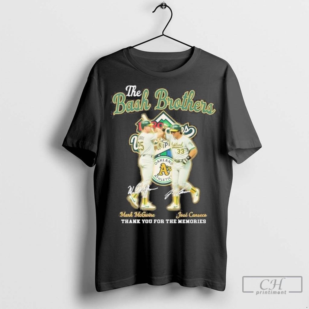 The Bash Brothers Mark Mcgwire And Jose Canseco T Shirt Jpg