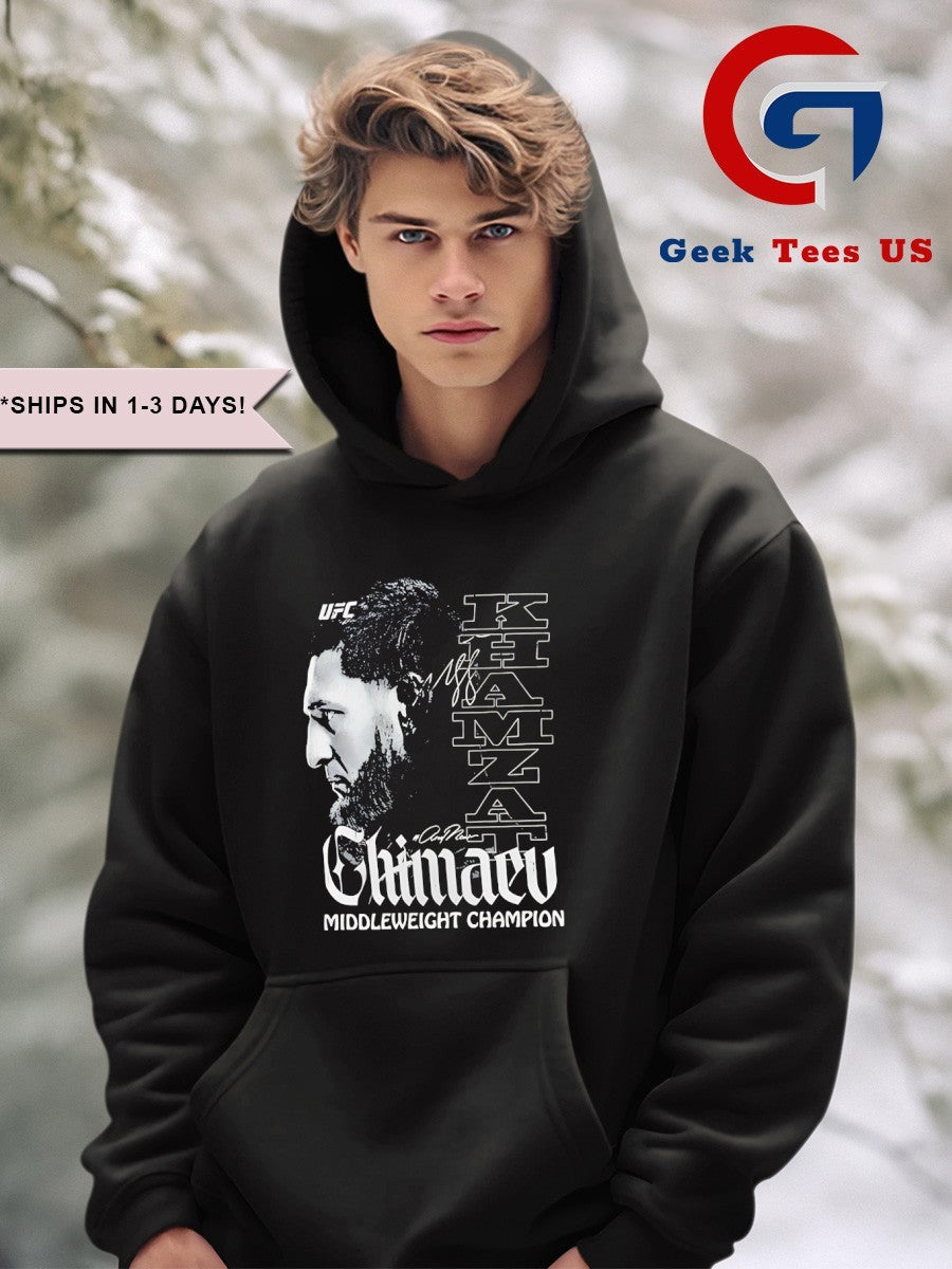 The Lone Wolf Khamzat Chimaev Middleweight Champion Of The World shirt Unisex , , , Long Sleeve Tee